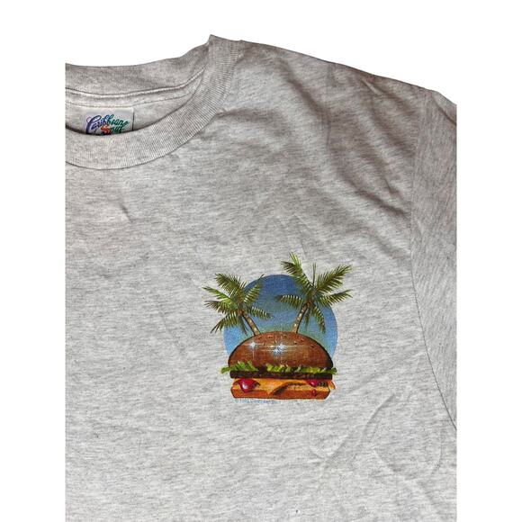 Vintage 80s Caribbean Soul Cheeseburger in Paradise T-Shirt - Picture 3 of 7